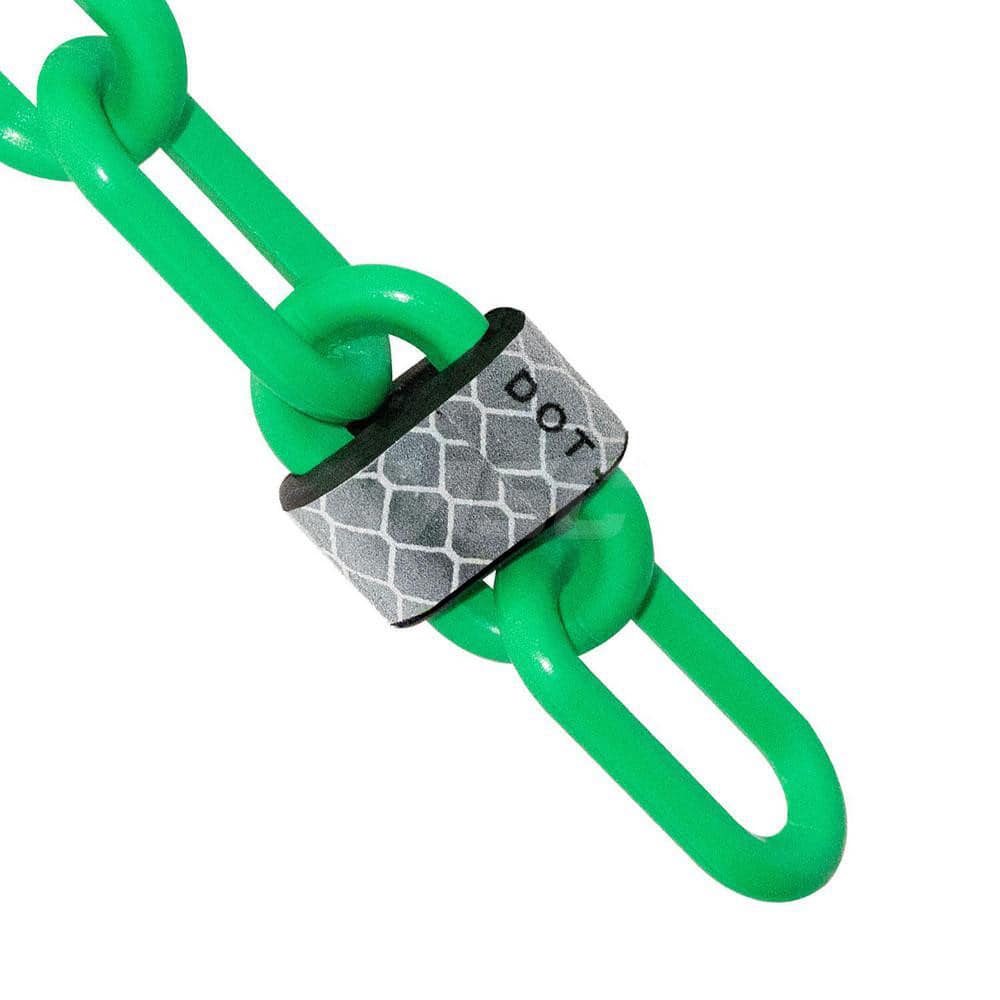 Barrier Rope & Chain; Type: Safety Barrier Chain; Material: Plastic; Color: Green; Rope/Chain Material: Plastic; Hook Fitting Material: None; Snap End Material: None; Color: Safety Green; Length (Feet): 25.00; 25.000; Overall Length: 25.00
