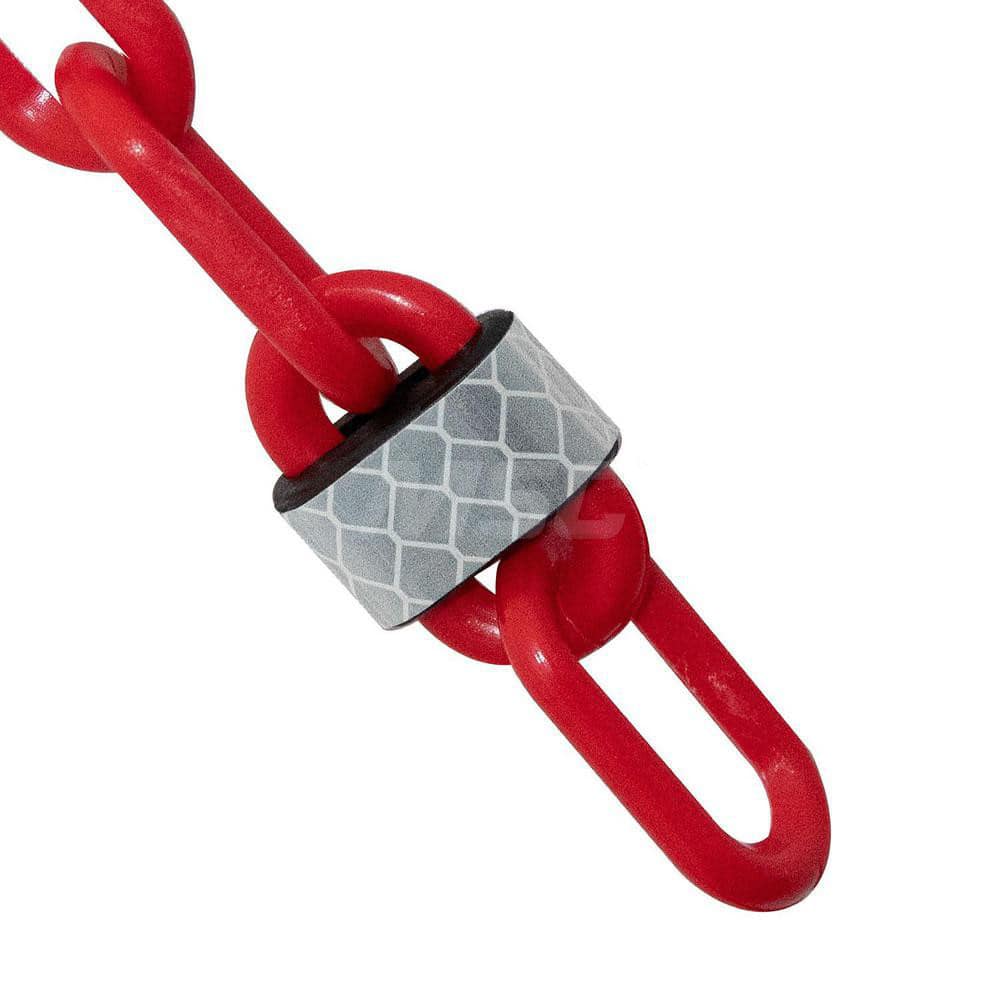 Barrier Rope & Chain; Type: Safety Barrier Chain; Material: Plastic; Color: Red; Rope/Chain Material: Plastic; Hook Fitting Material: None; Snap End Material: None; Color: Red; Length (Feet): 100.00; 100.000; Overall Length: 100.00