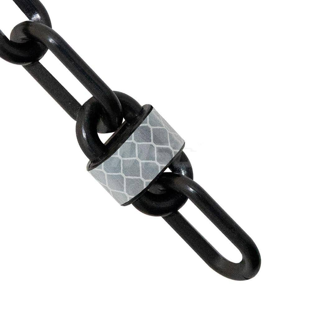 Barrier Rope & Chain; Type: Safety Barrier Chain; Material: Plastic; Color: Black; Rope/Chain Material: Plastic; Hook Fitting Material: None; Snap End Material: None; Color: Black; Length (Feet): 100.00; 100.000; Overall Length: 100.00