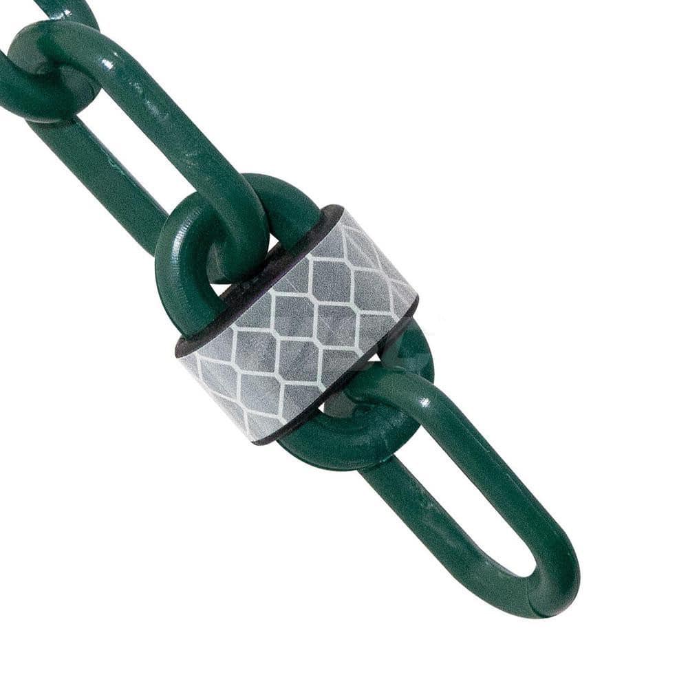 Barrier Rope & Chain; Type: Safety Barrier Chain; Material: Plastic; Color: Evergreen; Rope/Chain Material: Plastic; Hook Fitting Material: None; Snap End Material: None; Color: Evergreen; Length (Feet): 100.00; 100.000; Overall Length: 100.00