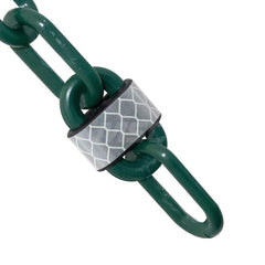 Barrier Rope & Chain; Type: Safety Barrier Chain; Material: Plastic; Color: Evergreen; Rope/Chain Material: Plastic; Hook Fitting Material: None; Snap End Material: None; Color: Evergreen; Length (Feet): 25.00; 25.000; Overall Length: 25.00