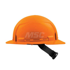 Hard Hat: Construction, Full Brim, Class E, 4-Point Suspension Orange, HDPE