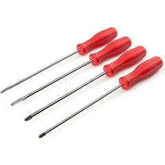 Screwdriver Set: 4 Pc, Phillips & Slotted