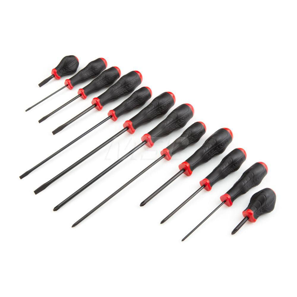 Screwdriver Set: 12 Pc, Phillips & Slotted