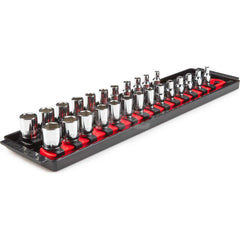 Socket Set: 1/4″ Drive 4 to 15 mm Socket, 6 Point