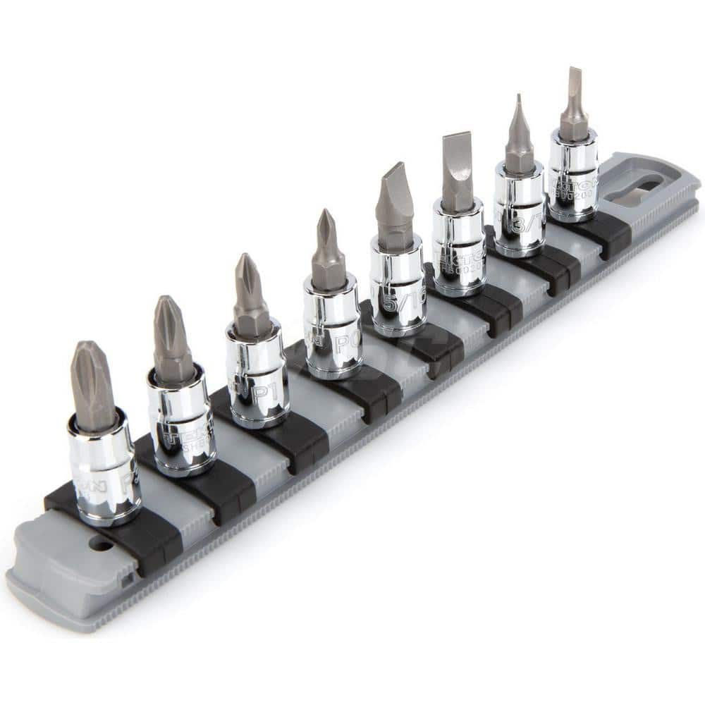 Socket Set: 1/4″ Drive 1/8 to 5/16″ Socket, 6 Point