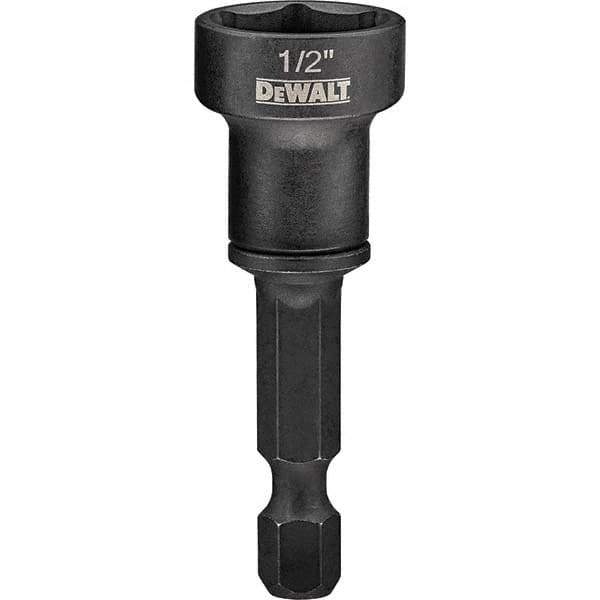 DeWALT - Power & Impact Screwdriver Bits & Holders Bit Type: Magnetic Nut Driver Hex Size (Inch): 1/2 - Exact Industrial Supply