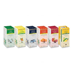 Bigelow - Coffee, Tea & Accessories Breakroom Accessory Type: Tea Bags Breakroom Accessory Description: Assorted Tea Packs, Six Flavors, 28/Box, 168/Carton - Exact Industrial Supply