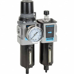 Wilkerson - Filter, Regulator & Lubricator (FRL) Units Configuration: 2 Pc. Filter/Regulator-Lubricator Body Type: Compact - Exact Industrial Supply