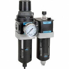 Wilkerson - Filter, Regulator & Lubricator (FRL) Units Configuration: 2 Pc. Filter/Regulator-Lubricator Body Type: Standard - Exact Industrial Supply