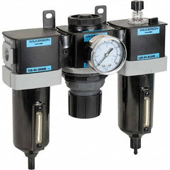 Wilkerson - Filter, Regulator & Lubricator (FRL) Units Configuration: 3 Pc. Filter-Regulator-Lubricator Body Type: Standard - Exact Industrial Supply