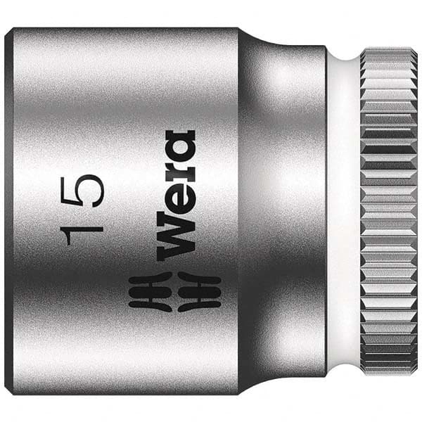 Wera - Hand Sockets Drive Size (Inch): 1/4 Size (mm): 15.0 - Exact Industrial Supply