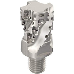 Seco - 40mm Cut Diam, 44mm Max Depth of Cut, 20mm Shank Diam, 61mm OAL, Indexable Square Shoulder Slot Milling End Mill - XO.X12.. Inserts, M20 Modular Connection, 90° Lead Angle, Through Coolant, Series 217.69-12-Helical - Exact Industrial Supply
