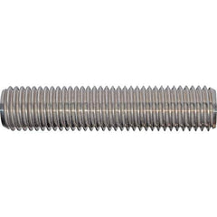 Value Collection - 3/4-10 5" OAL Fully Threaded Stud - Stainless Steel, Plain Finish, 5" Equal Thread Length, 5" Short Thread Length - Exact Industrial Supply