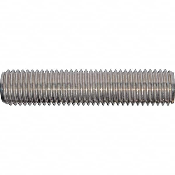 3/4-10 3″ OAL Fully Threaded Stud Stainless Steel, Plain Finish, 3″ Equal Thread Length, 3″ Short Thread Length