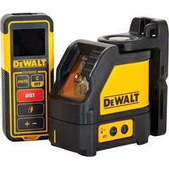 DeWALT - Level Kits Level Kit Type: Green Cross Line Laser & Laser Distance Measurer Kit Maximum Measuring Range (Feet): 100 - Exact Industrial Supply