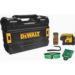 DeWALT - Level Kits Level Kit Type: 3 Spot Laser & Laser Distance Measurer Kit Maximum Measuring Range (Feet): 100 - Exact Industrial Supply