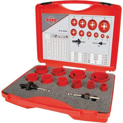 Rothenberger - Hole Saw Kits Minimum Saw Diameter (Inch): 7/8 Maximum Saw Diameter (Inch): 2-1/2 - Exact Industrial Supply