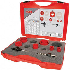 Rothenberger - Hole Saw Kits Minimum Saw Diameter (Inch): 3/4 Maximum Saw Diameter (Inch): 2-1/2 - Exact Industrial Supply