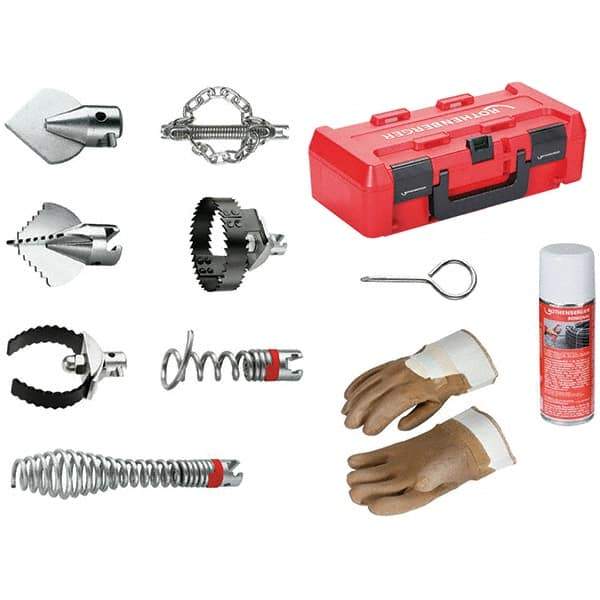 Rothenberger - Drain Cleaning Machine Cutters & Accessories Type: Tool Kit for Drain Cleaner For Use With Machines: Rothenberger R600 Drain Cleaner - Exact Industrial Supply