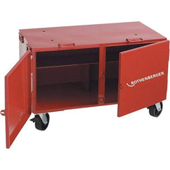 Rothenberger - 350 Lb Capacity Threader Transport Cabinet - 23" Wide x 46" Deep x 24" High, Steel - Exact Industrial Supply
