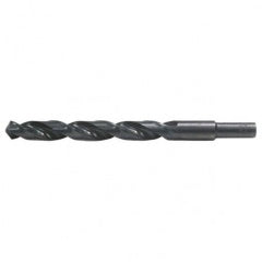 29/64 RHS / RHC HSS 135 Degree Split Point Heavy Duty Jobber Length Drill - Steam Oxide - Exact Industrial Supply