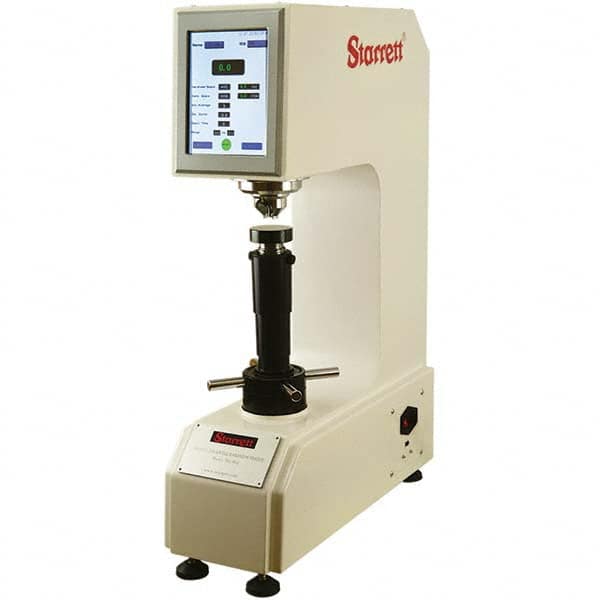 Starrett - Bench Top Hardness Testers Scale Type: Rockwell Superficial Minimum Hardness: 345 - Exact Industrial Supply