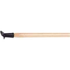 Weiler - 60 x 1-1/8" Wood Squeegee Handle - Bolt-On Connection, Tan - Exact Industrial Supply