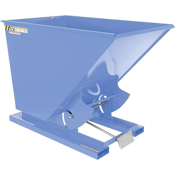 Vestil - Hoppers & Basket Trucks Additional Information: Complies w/OSHA General Industry Rule 29 CFR 1910.178(m)(5)(iii) - allows operator to remain at controls of truck throughout the dumping process - Exact Industrial Supply