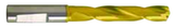 13.5mm Dia. - Carbide HP 5xD Drill-140° Point-Coolant-TiN - Exact Industrial Supply