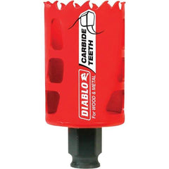 Freud - 1-3/4" Diam, 2-3/8" Cutting Depth, Hole Saw - Carbide-Tipped Saw, Toothed Edge - Exact Industrial Supply