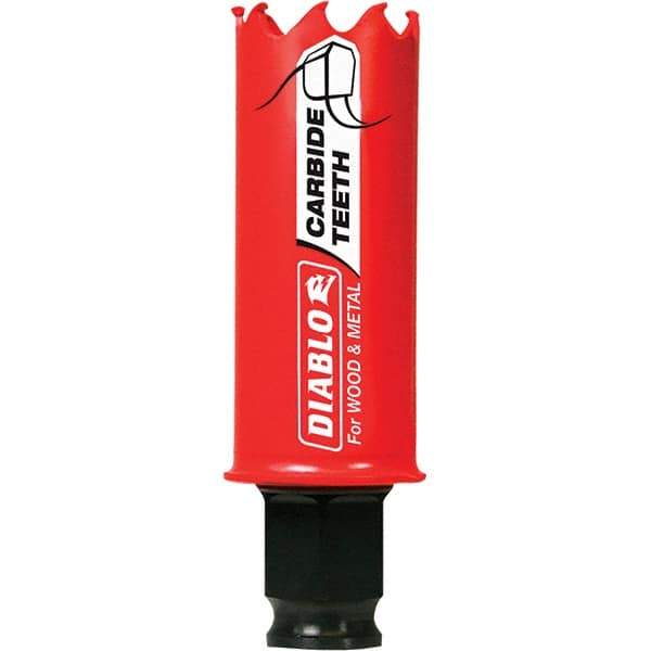 Freud - 1-1/16" Diam, 2-3/8" Cutting Depth, Hole Saw - Carbide-Tipped Saw, Toothed Edge - Exact Industrial Supply