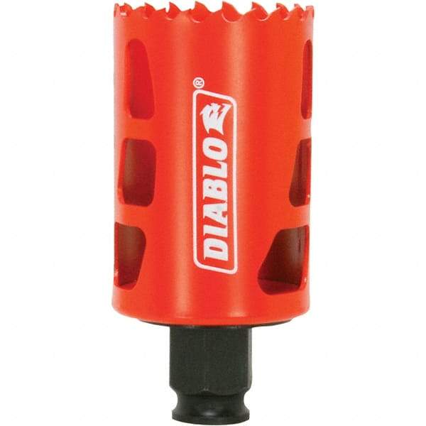 Freud - 1-3/4" Diam, 2-3/8" Cutting Depth, Hole Saw - Bi-Metal Saw, Toothed Edge - Exact Industrial Supply