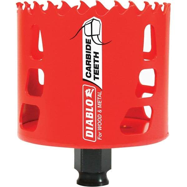 Freud - 3" Diam, 2-3/8" Cutting Depth, Hole Saw - Carbide-Tipped Saw, Toothed Edge - Exact Industrial Supply