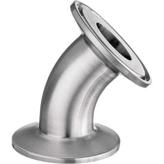 Value Collection - Sanitary Stainless Steel Pipe Fittings Type: 45 Elbow Style: Quick-Clamp - Exact Industrial Supply