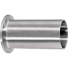 Value Collection - Sanitary Stainless Steel Pipe Fittings Type: Long Ferrule Style: Quick-Clamp to Butt Weld - Exact Industrial Supply