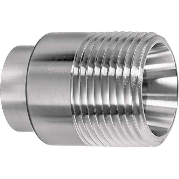Value Collection - Sanitary Stainless Steel Pipe Fittings Type: Male Straight Style: Butt Weld - Exact Industrial Supply