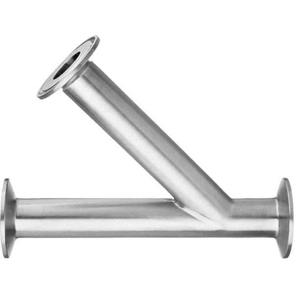 Value Collection - Sanitary Stainless Steel Pipe Fittings Type: 45 Elbow Style: Quick-Clamp - Exact Industrial Supply