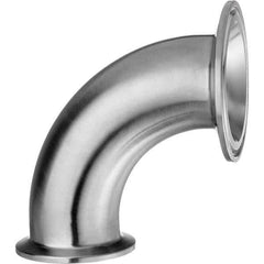 Value Collection - Sanitary Stainless Steel Pipe Fittings Type: 90 Elbow Style: Quick-Clamp - Exact Industrial Supply
