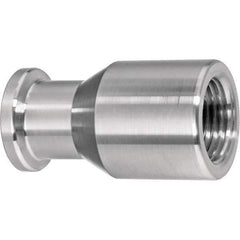 Value Collection - Sanitary Stainless Steel Pipe Fittings Type: Female Straight Style: Quick-Clamp - Exact Industrial Supply