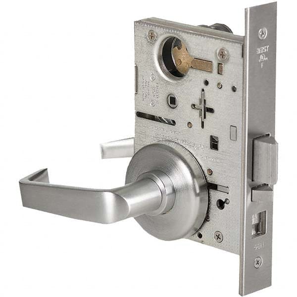 Best - Dormitory Lever Lockset for 1-3/4" Thick Doors - Exact Industrial Supply
