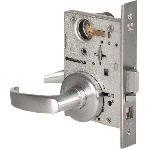 Best - Dormitory Lever Lockset for 1-3/4" Thick Doors - Exact Industrial Supply