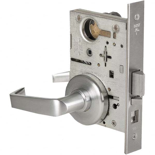 Best - Dormitory Lever Lockset for 1-3/4" Thick Doors - Exact Industrial Supply