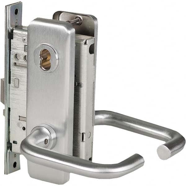 Best - Entrance with Deadbolt Lever Lockset for 1-3/4" Thick Doors - Exact Industrial Supply