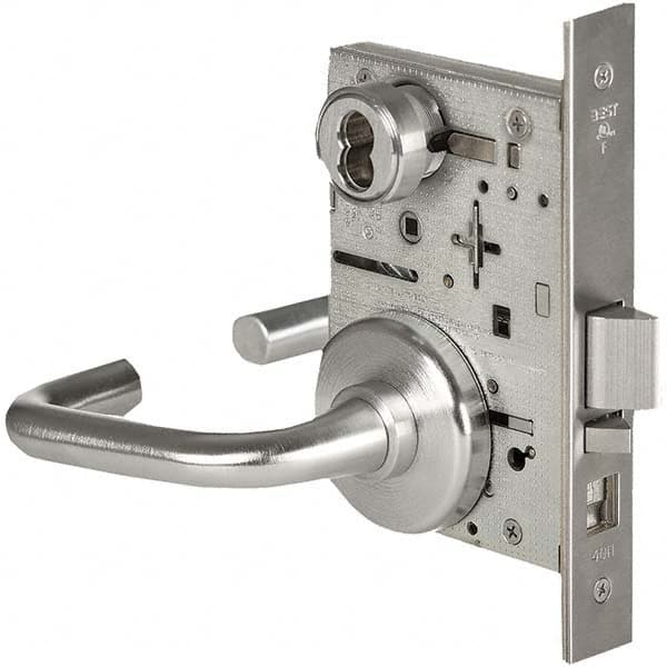 Best - Entrance with Deadbolt Lever Lockset for 1-3/4" Thick Doors - Exact Industrial Supply