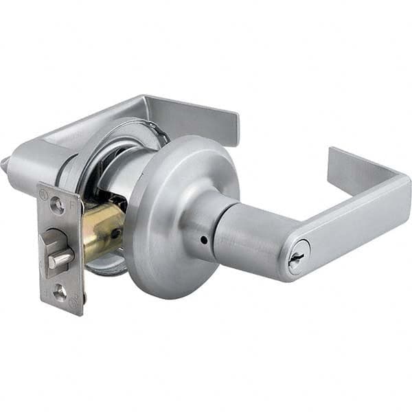 Stanley - Entrance Lever Lockset for 1-3/8 to 1-3/4" Thick Doors - Exact Industrial Supply