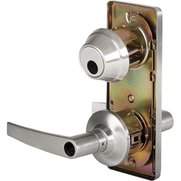 Stanley - Entry Lever Lockset for 1-3/8 to 1-3/4" Thick Doors - Exact Industrial Supply