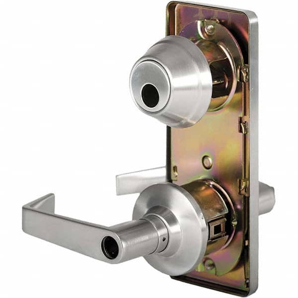 Stanley - Entry Lever Lockset for 1-3/8 to 1-3/4" Thick Doors - Exact Industrial Supply