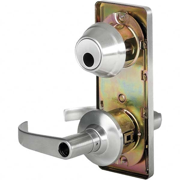 Stanley - Entry Lever Lockset for 1-3/8 to 1-3/4" Thick Doors - Exact Industrial Supply