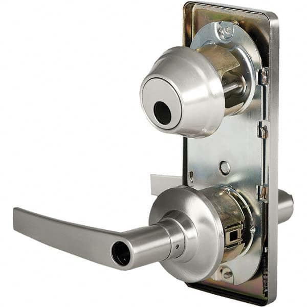 Stanley - Entry Lever Lockset for 1-3/8 to 1-3/4" Thick Doors - Exact Industrial Supply